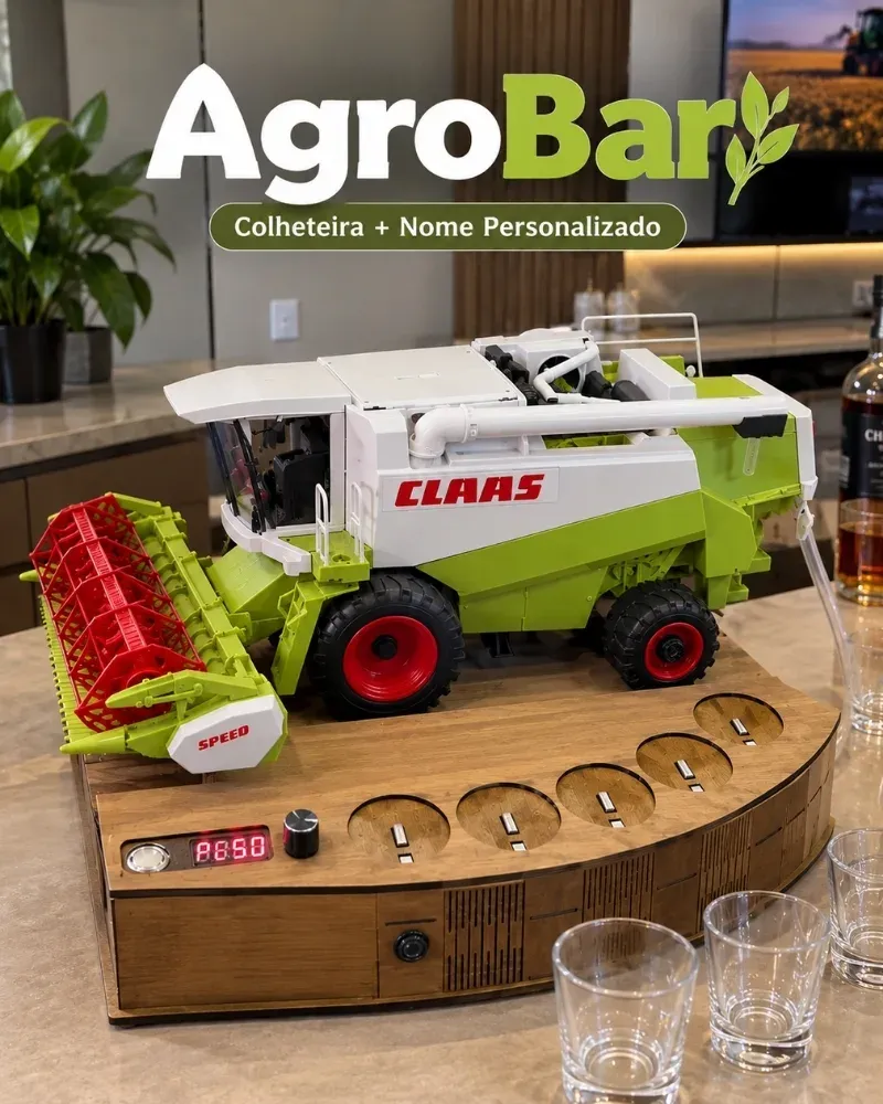 AgroBar – Dispenser de Bebidas Colheteira + Nome Personalizado